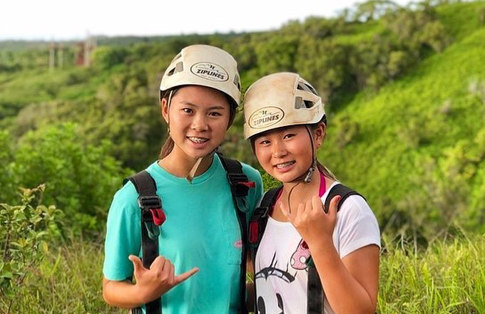 Young zipline enthusiasts ready to fly on West Maui's best zipline
